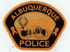 NEW MEXICO NM ALBUQUERQUE POLICE ORANGE BLACK NICE SHOULDER PATCH SHERIFF