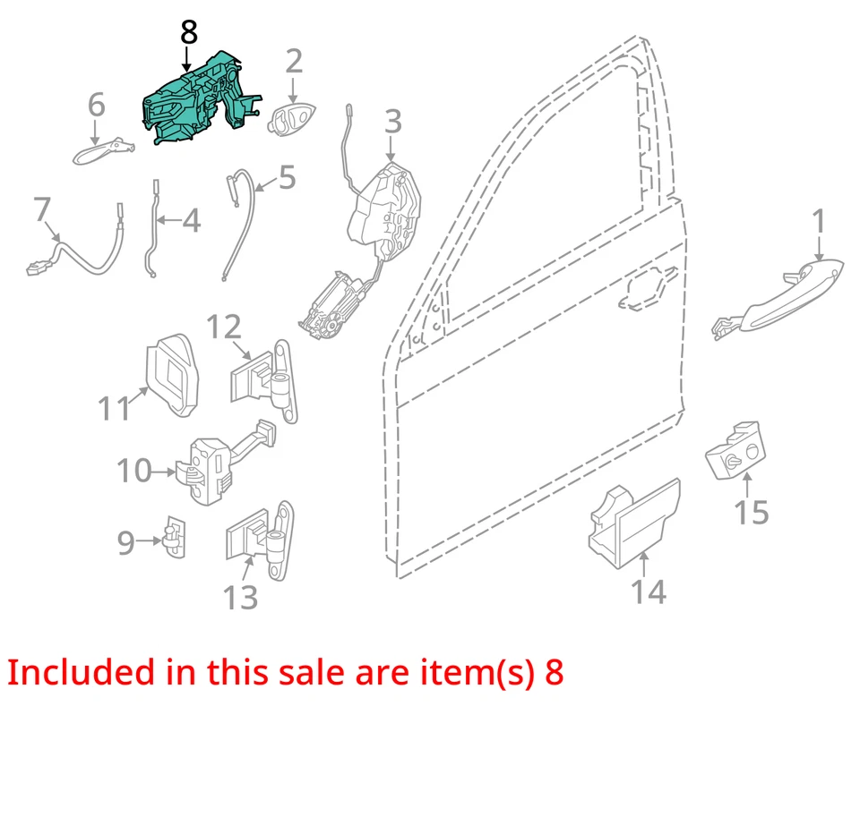 BMW 650I 2012 2013 2014 2015 DELANTERO DERECHO EXTERIOR CONFORT MANIJA DE PUERTA Foto 3 de 4