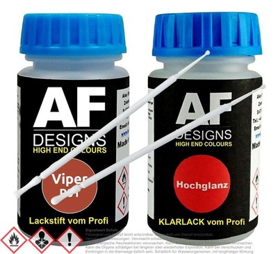 Für Viper P01 Durango Copper Perl Lackstift Klarlack Lacktupfer Autolack Set
