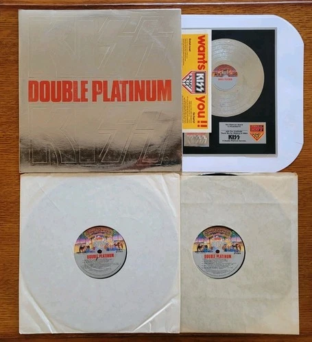KISS Double Platinum 1978 2LP 1st US Press w/Award + Form Gatefold VG+/VG+