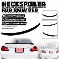 Attraktives P Design Heckspoiler gl�nzend Schwarz F�r BMW 2er F22 2-T�rer 14-20
