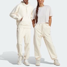 Adidas Unisex XS Lounge Heavy French Terry Pant Joggers Non Dyed Beige IC4076