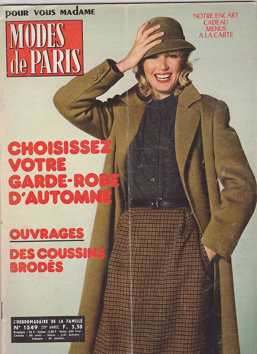 SEPT 1978 MODES DE PARIS vintage FRENCH fashion magazine | eBay