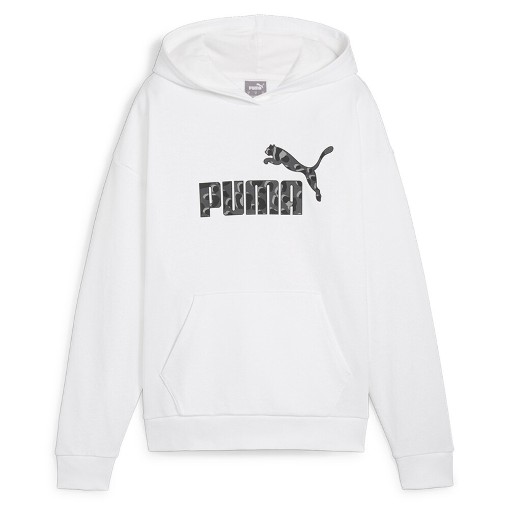 Puma Essential Animal пуловер с капюшоном Женская белая повседневная верхняя одежда 67792702