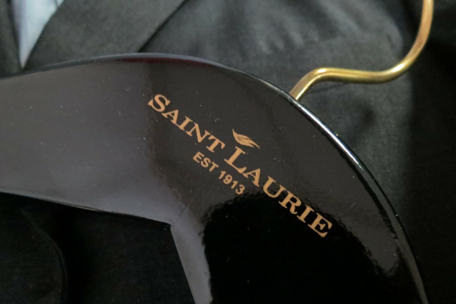 Cappotto sportivo recente fatto a mano Saint Laurent lato antracite ventilato con appendiabiti 38 S