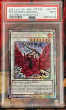 Black Rose Dragon (Starlight Rare) - Lightning Overdrive (LIOV) - PSA 9 Mint