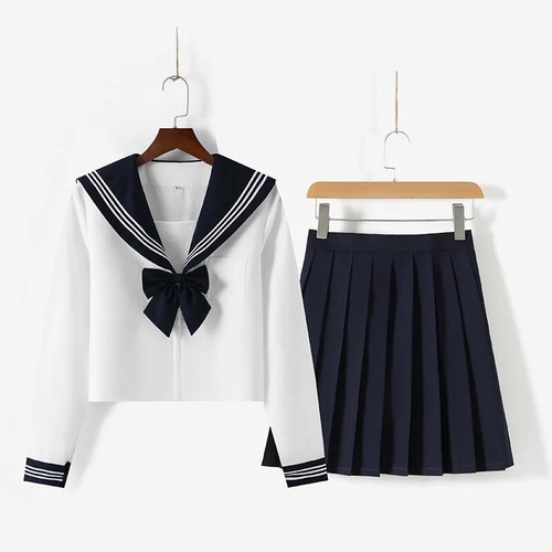 Japanese School Uniform Girls Plus Size Suit Tie Uniform Women Long Sleeve Suit - Picture 26 of 27