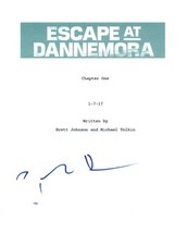 Paul Dano Signed Autographed ESCAPE AT DANNEMORA Pilot Episode Script COA 