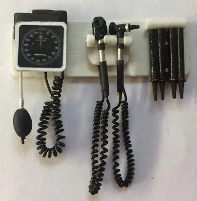 NORTHERN LITES MINIATURES Dollhouse miniature 1/12th scale medical wall instrument panel ear nose throat