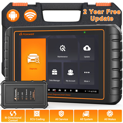 Foxwell GT75 Automotive Bidirectional Car OBD2 Diagnostic Scanner E-CU Coding