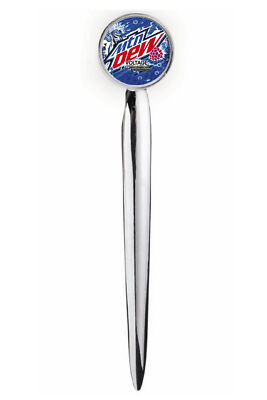 Mt. Mtn Dew Voltage Letter Opener Metal Silver Tone Executive with case