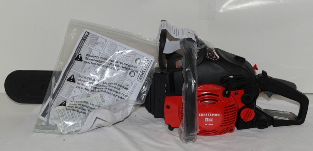 Craftsman S160 16 Inch 42cc Gas 2 Cycle Chainsaw Easy Start Technology