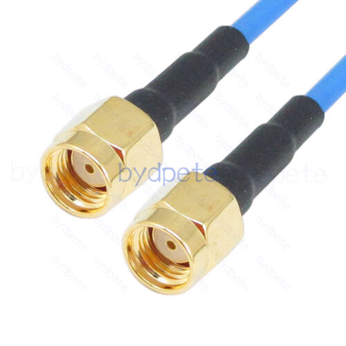 Cable coaxial macho RP-SMA RG405 polaridad inversa cable coaxial semi rígido 50 ohmios - Imagen 1 de 6