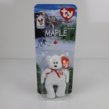 Maple The Bear -1999 McDonald's Ty Beanie Baby With Rare Errors 1993/OAKBROOK