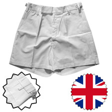 Original Britische Armee Royal Navy Shorts Wei&szlig; PTI Tri-Servic Herren Kurze Hose