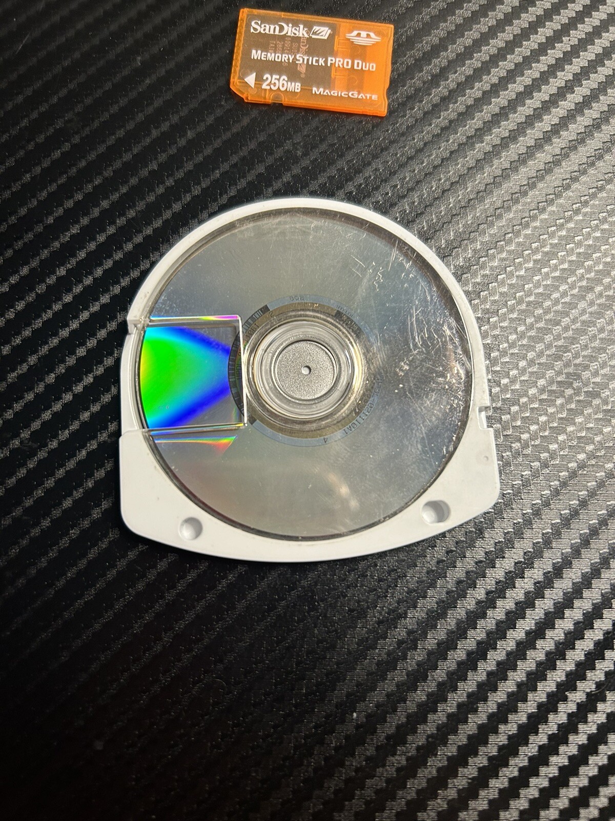 Sony PSP1000 1001 Handheld Console (Black) w AC DC Charger Crisis Core