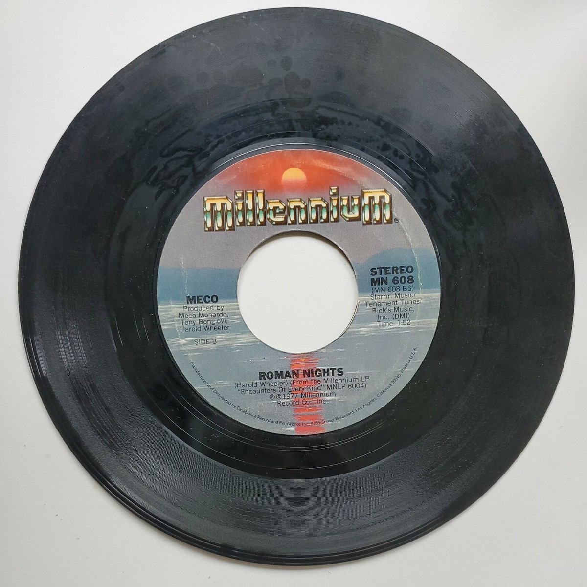 Theme From Close Encounters (bside) Roman Nights 45 Record With 