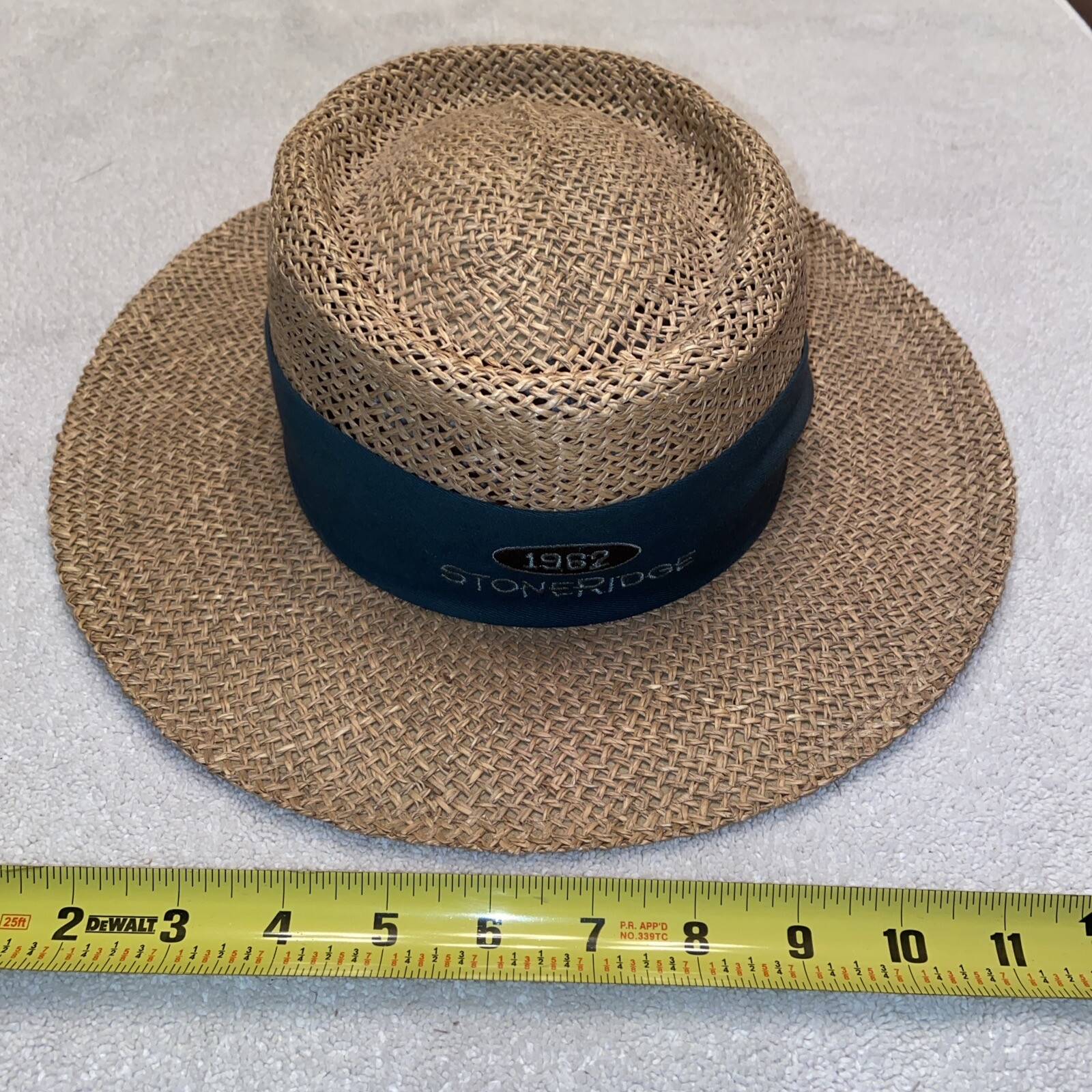Imperial Straw Golf / Panama Hat Stoneridge 1962 L/XL Gem