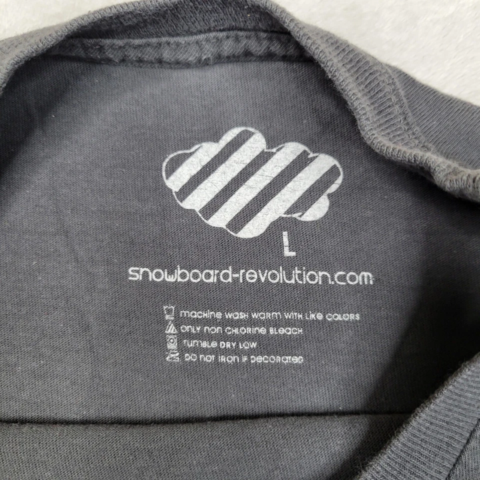 Camisa Snowboard Revolution Para Hombres Grande Patinador Punk Grunge Gótico Gráfico Camiseta Adulto Foto 3 de 4