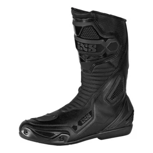 Ixs RS-100 Sports Leather Motorcycle Boots Track Race Black