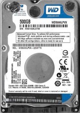 WESTERN DIGITAL WD5000LPVX-22V0TT0 500GB SATA HARD DRIVE DCM: HHKTJHN
