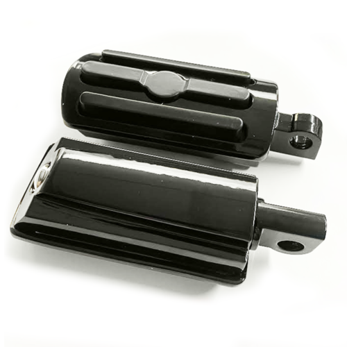 Black Foot Pegs Motorcycle Foot pegs, Footrest For Harley Davidson Fatboy - Picture 2 of 2