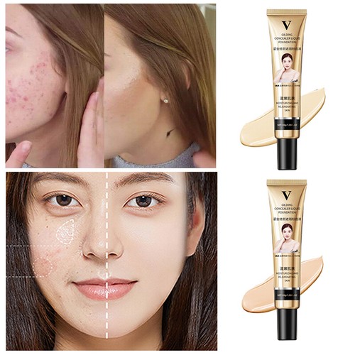 Full Coverage Liquid Foundation Formula Makeup Base Matte Cream Concealer 30g< - Picture 7 of 15