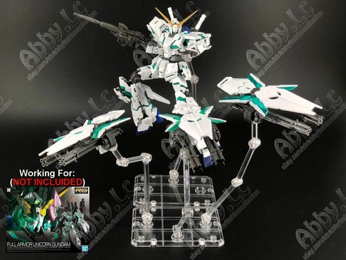 for HG RG 1/144 Unicorn Full Armor Model 3x Armed Armor DE Shield Set w/ Stands - 第 3/5 張圖片