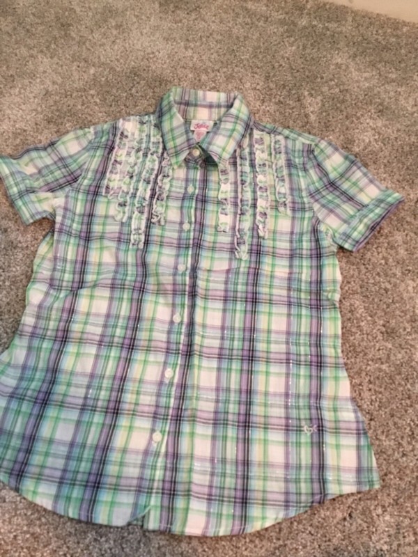 justice multicolor shirt NWOT
