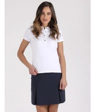 Chervo Aevo Polo Shirt Bio Dry Matic Jersey White Size 16 NEW - Blemish -