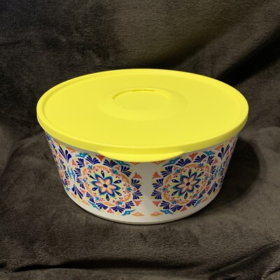 New! Tupperware Large Container Click Stack & Store Seal Fruits & #7637 18 cups