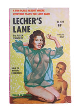 Vintage sleaze Pb gga, Lecher?s Lane by Venders, Spartan Line SL 136, 1966, NF