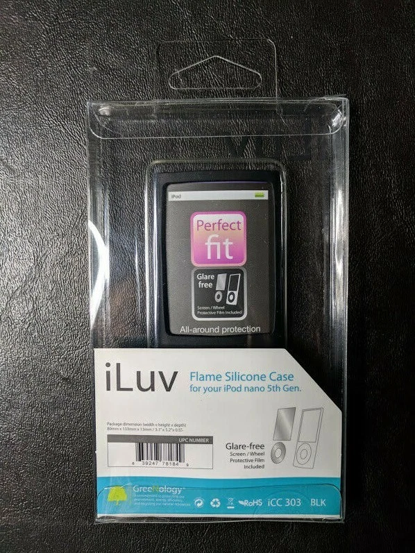 iLuv iCC303 Black Flame Silicone Soft Case for Apple iPod 5th Generation Nano - Image 2 of 2