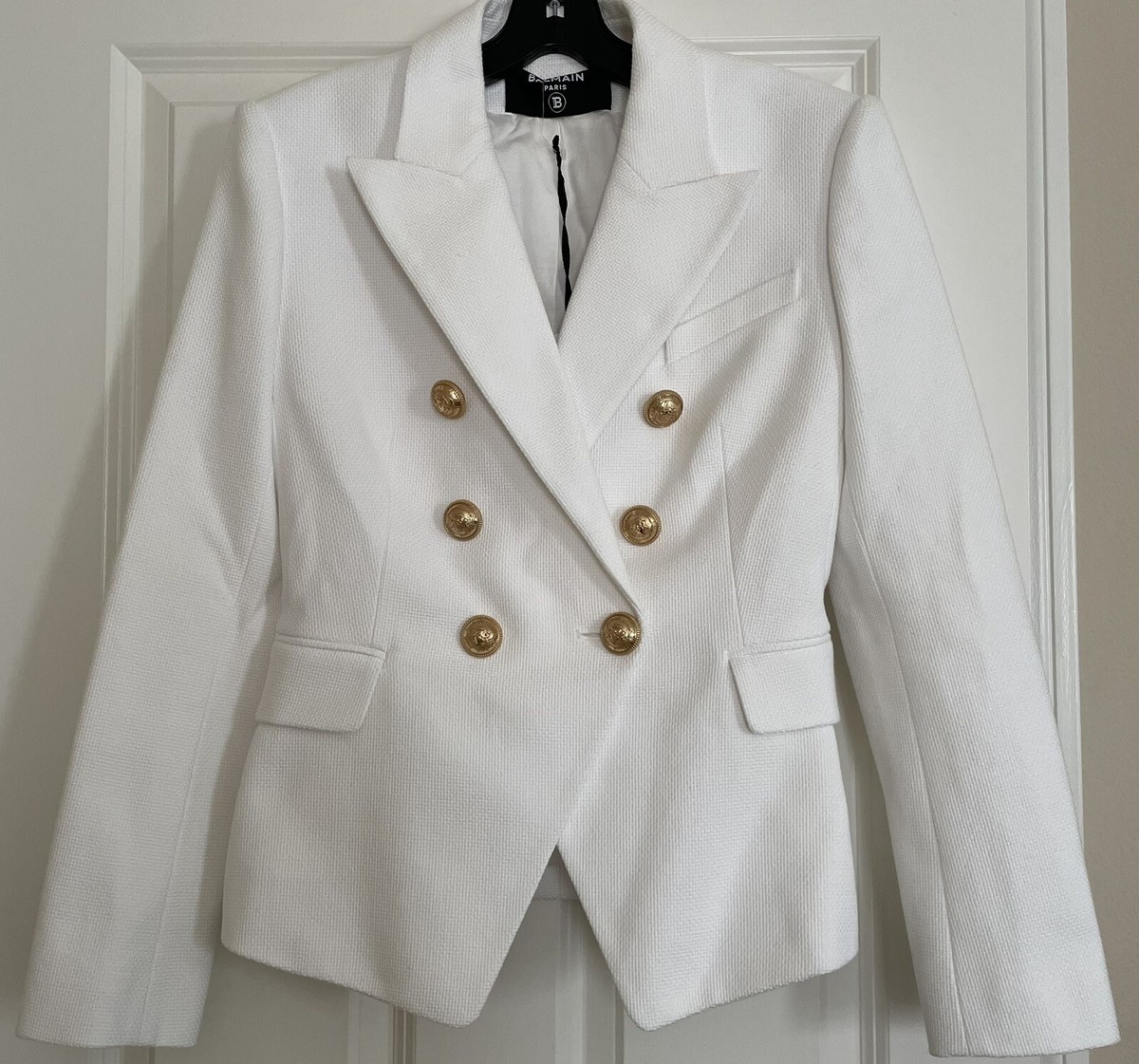 PIERRE BALMAIN ホワイトミリタリージャケット PIERRE BALMAIN | Military Jacket – The Vault By Volpe Beringer