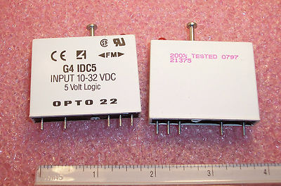 QTY (2) G4IDC5 OPTO 22 INPUT 10-32VDC 5V LOGIC NOS