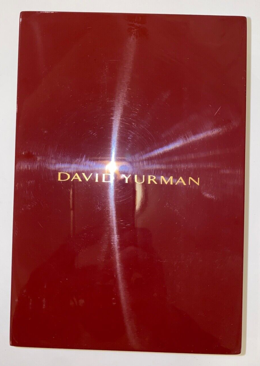 David Yurman Lacquered Wood Empty Jewelry Box 7.5 x 5.25 x 1.875 Inches