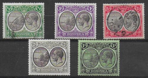 Dominica 1923 KGV Arms of Colony Definitives - MH and Used - Picture 1 of 1