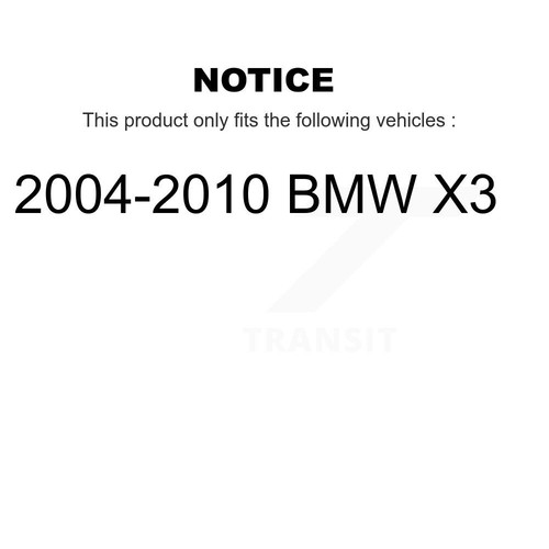 Front Rear Ceramic Disc Brake Pad And Wear Sensor Kit (5Pc) For 2004-2010 BMW X3 - Picture 2 of 2