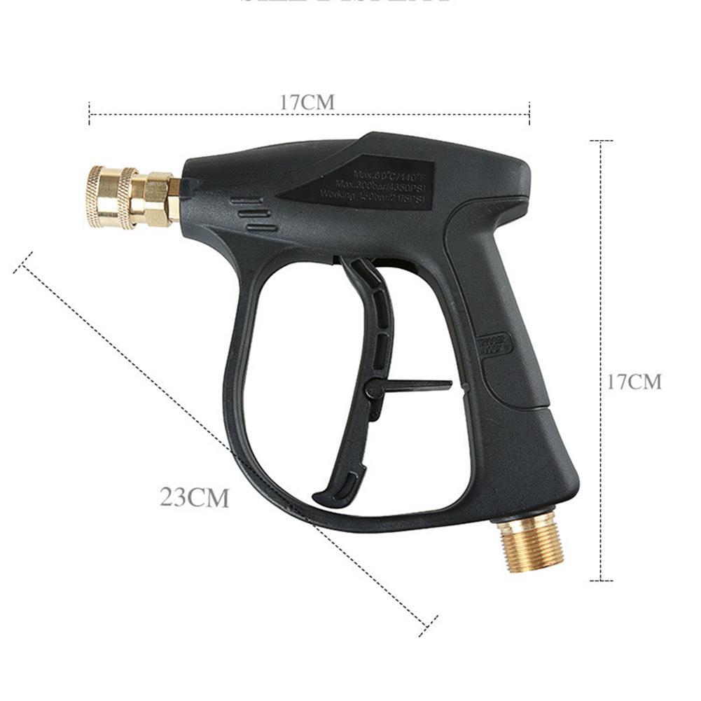 1Pc Car Wash Jet 16MPa Auto Cleaning Gun Copper Soap Gun Sprayer Car