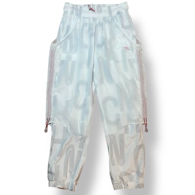 ANTA SPORTS Activewear Joggers Pants Women M White Black Pockets Drawstring