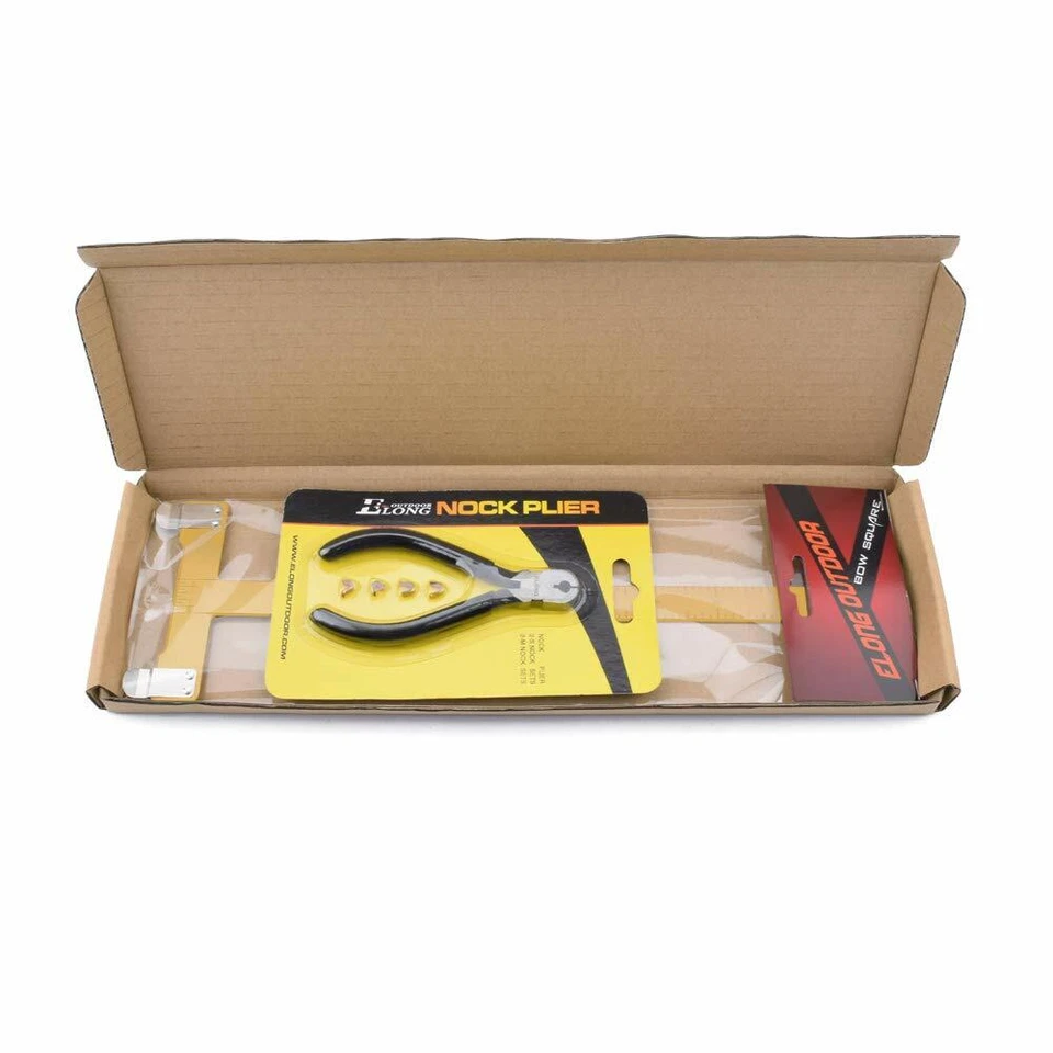 Archery Nocking Buckle Pliers String Nock Points Adjusable T Bow Square Ruler - Image 4 of 4