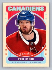 2021-22 OPC O-Pee-Chee Retro #176 Paul Byron - Montreal Canadiens