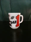 Vintage Anchor Hocking Milk Glass Washington D.C. #1 Dad Mug