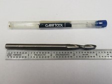 Garr Tool .230" x .015"R Carbide 2 Flute Long Reach End Mill, made in USA