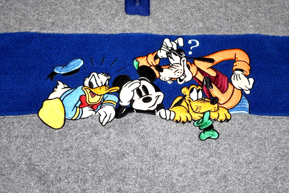 Chaqueta polar vintage Mickey Mouse 2XL/3XL años 90 Donald Mickey Goofy bordada Foto 2 de 4