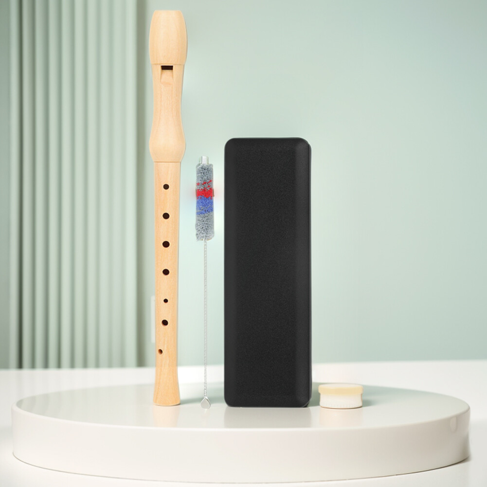 8 Holes Recorder Practice Recorder Flute with Cleaning Stick Wooden for Beginner eBay