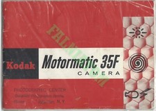 Vintage Kodak Motormatic 35F Camera Manual