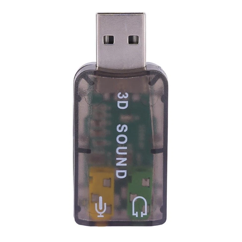 USB Sound Card 5.1 CH 3D Audio-Adapter Virtual 5.1 EAX2.0 A3D 1.0 - Bild 3 von 4