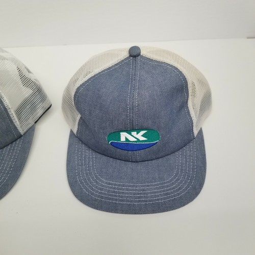 Vintage NK Northrup King Seed Adjustable Mesh Back Snapback Hat Lot of 2, NOS - Picture 3 of 6