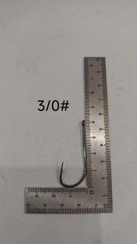 100pcs Offset Bait Holder Hooks Long Shank Carbon Steel for Estuary Fishing - 第 13/15 張圖片